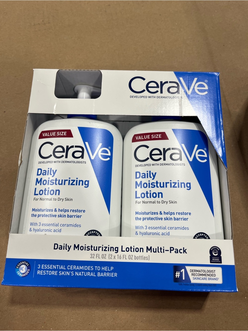 CeraVe Daily Moisturizing Lotion 2 Pack x 16 oz Hydrating Dry Skin Care